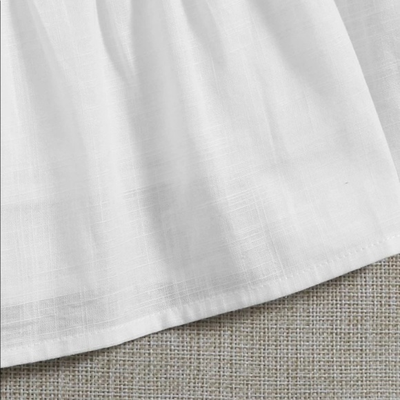 Milkmaid boho dress puff sleeve short shirred - Picture 6 of 12